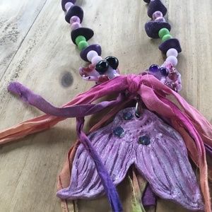 Necklace with Mermaid Tail and Silk!